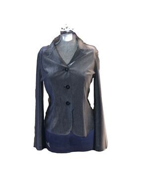 Women's Blazer Small silvery grey black